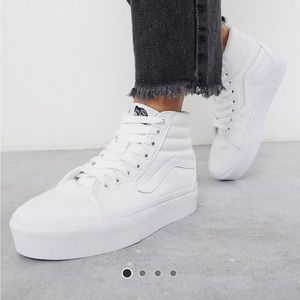Vans SK8-Hi Platform 2.0 sneaker in true white